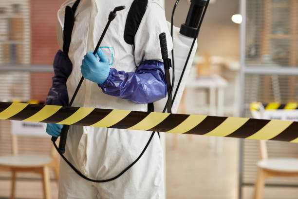 Professional Blood Cleanup technician working in Franklin Square, NY